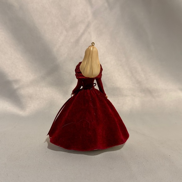 Vintage Hallmark Holiday Barbie Ornament 1997 Burgundy Gown-2/$20 - Picture 3 of 4